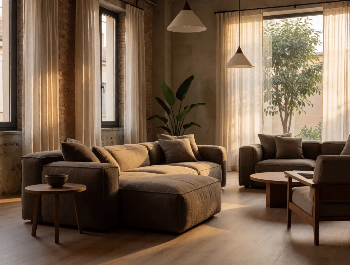 Divano Ostiense ambientato in un interno contemporaneo